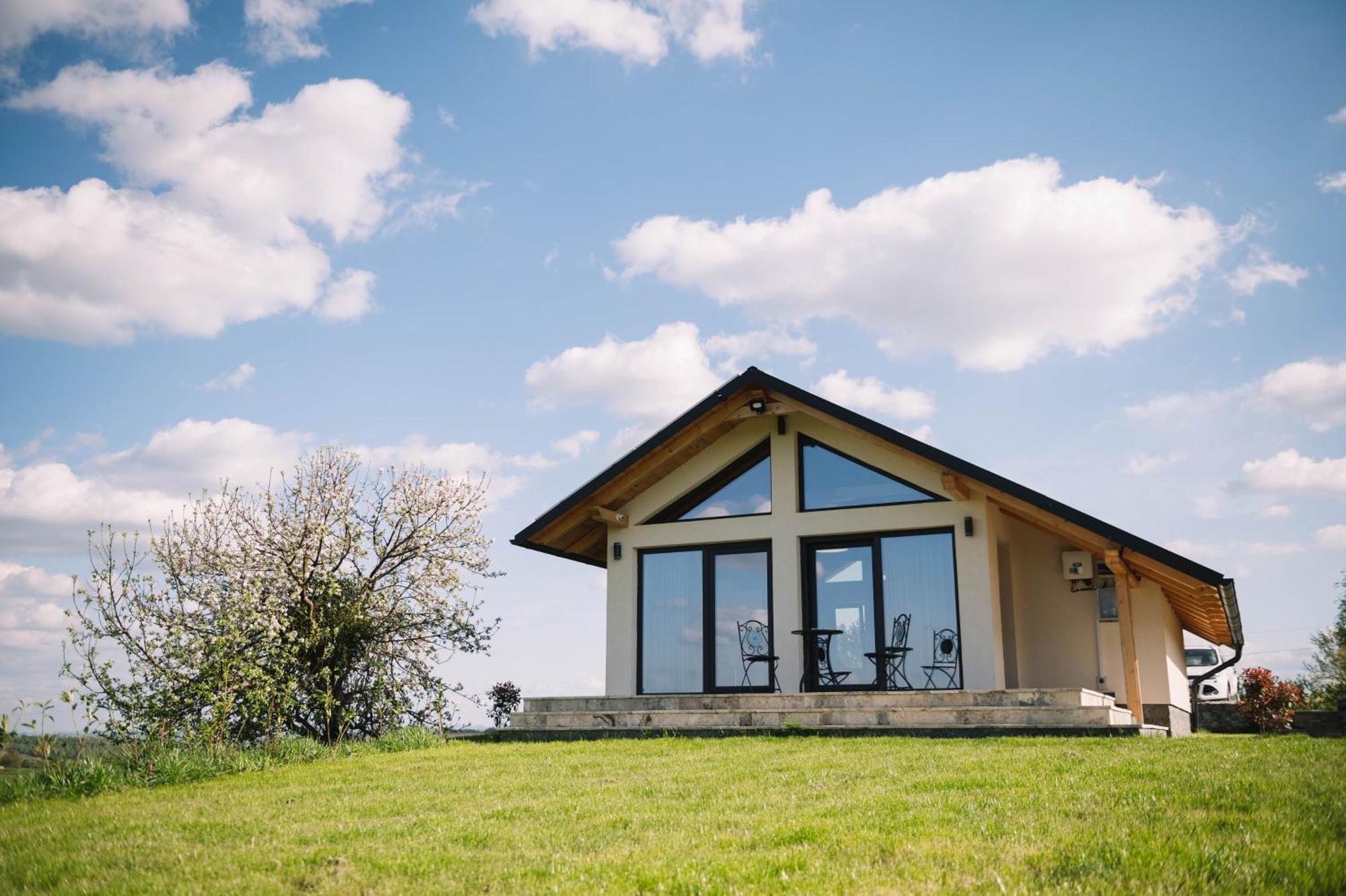 Casa Moderna In Sinteu - Intersectia Intre Modern Si Linistea Naturii Huta Voivozi Exterior foto