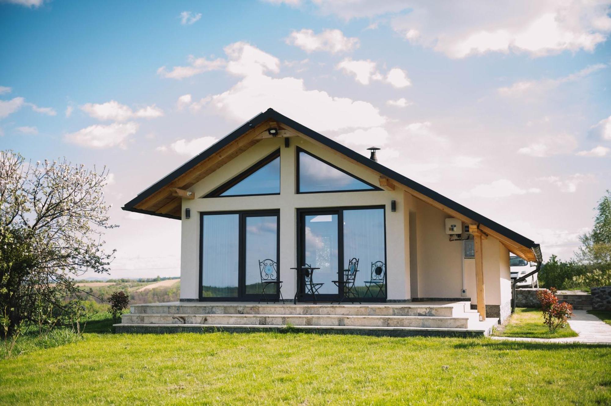 Casa Moderna In Sinteu - Intersectia Intre Modern Si Linistea Naturii Huta Voivozi Exterior foto